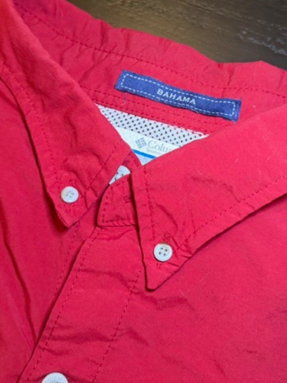 Columbia PFG Bahama Shirt 4X Tall Red Fishing Vented Button Up Mens Long Sleeve